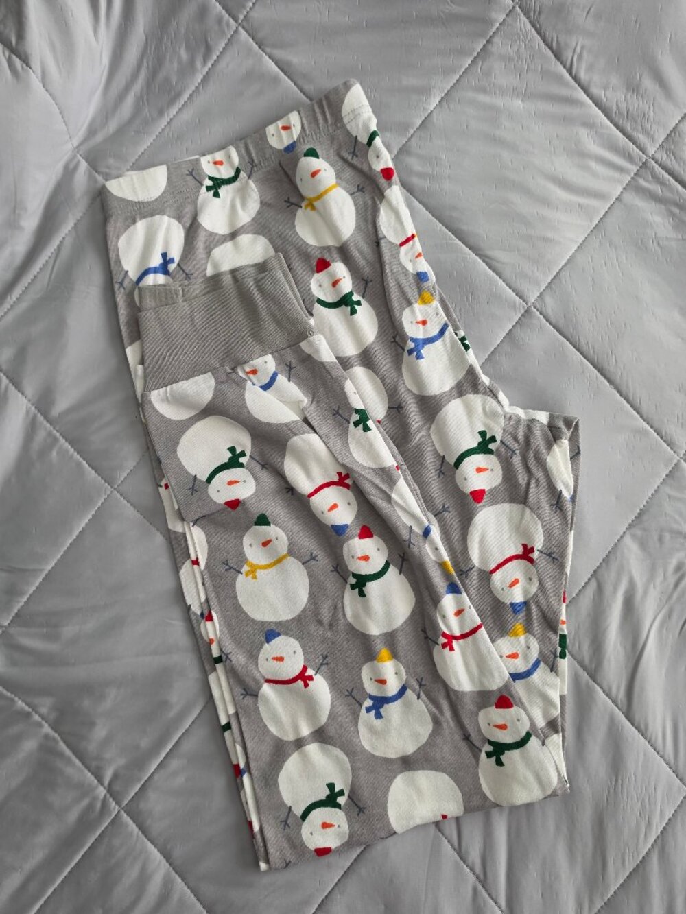 Carter's Family Matching Adult Pajama Pants Gray Snowman NWOT Size XL